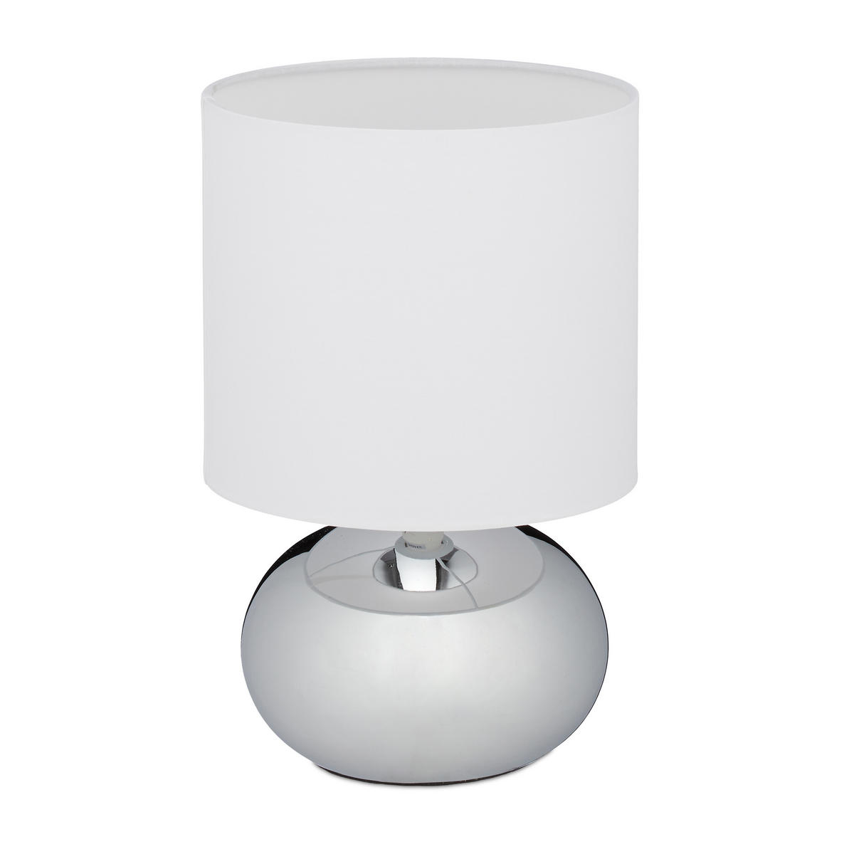 TISCHLAMPE - Multicolor, Kunststoff/Textil (18/18/28cm) - Relaxdays