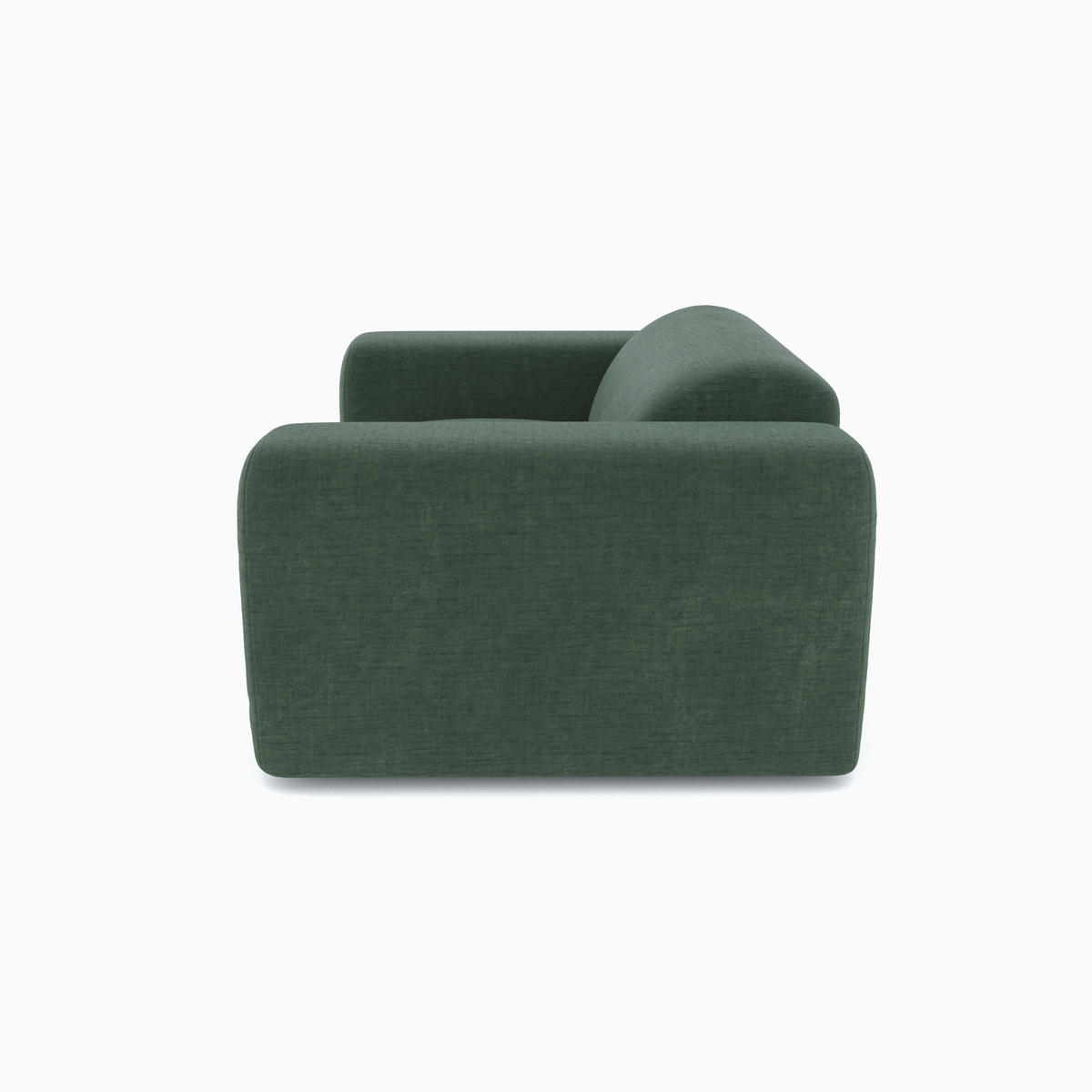 SESSEL Texturierter Samt Smaragdgrün 130cm - Smaragdgrün, Textil (130/73/97cm) - Sia Home
