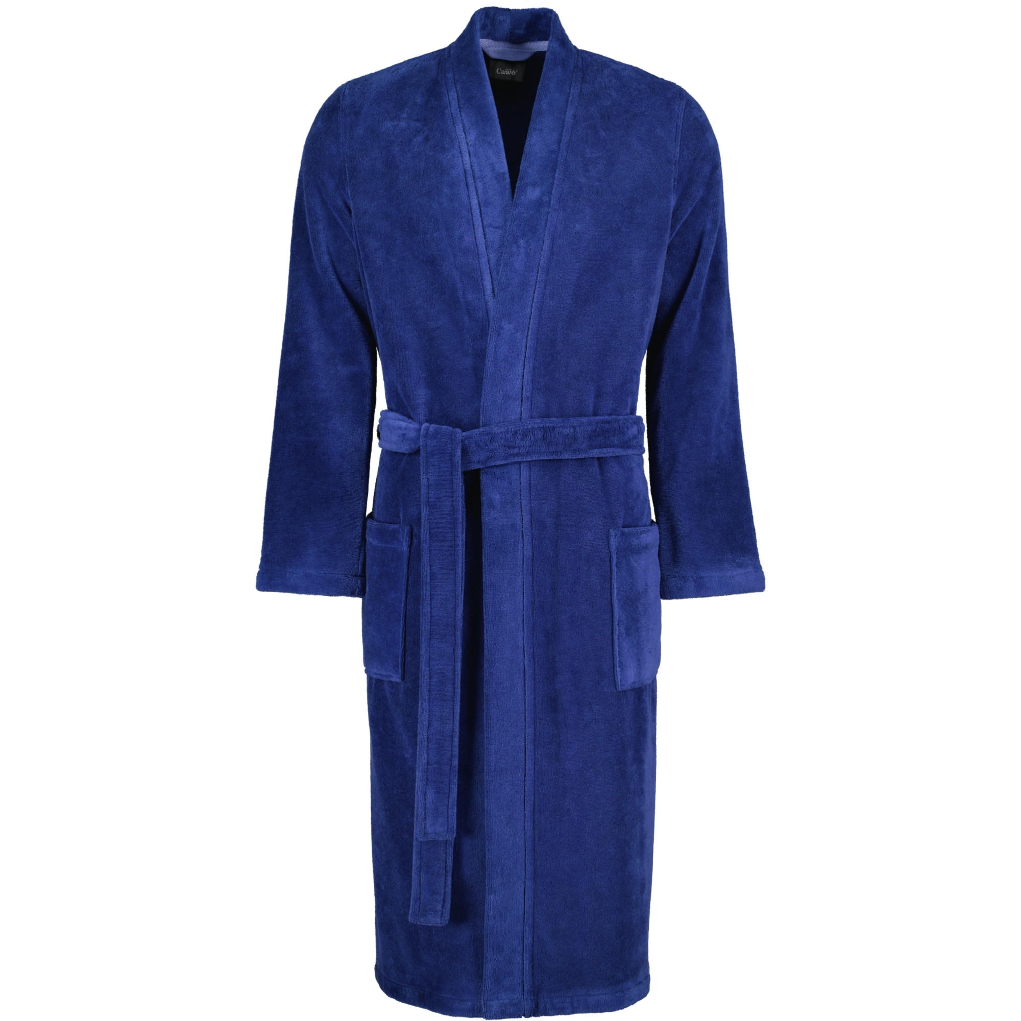 BADEMANTEL HERREN KIMONO DOUBLEFACE 823 BLAU - 11 - Blau, Textil (Snull) - Cawoe
