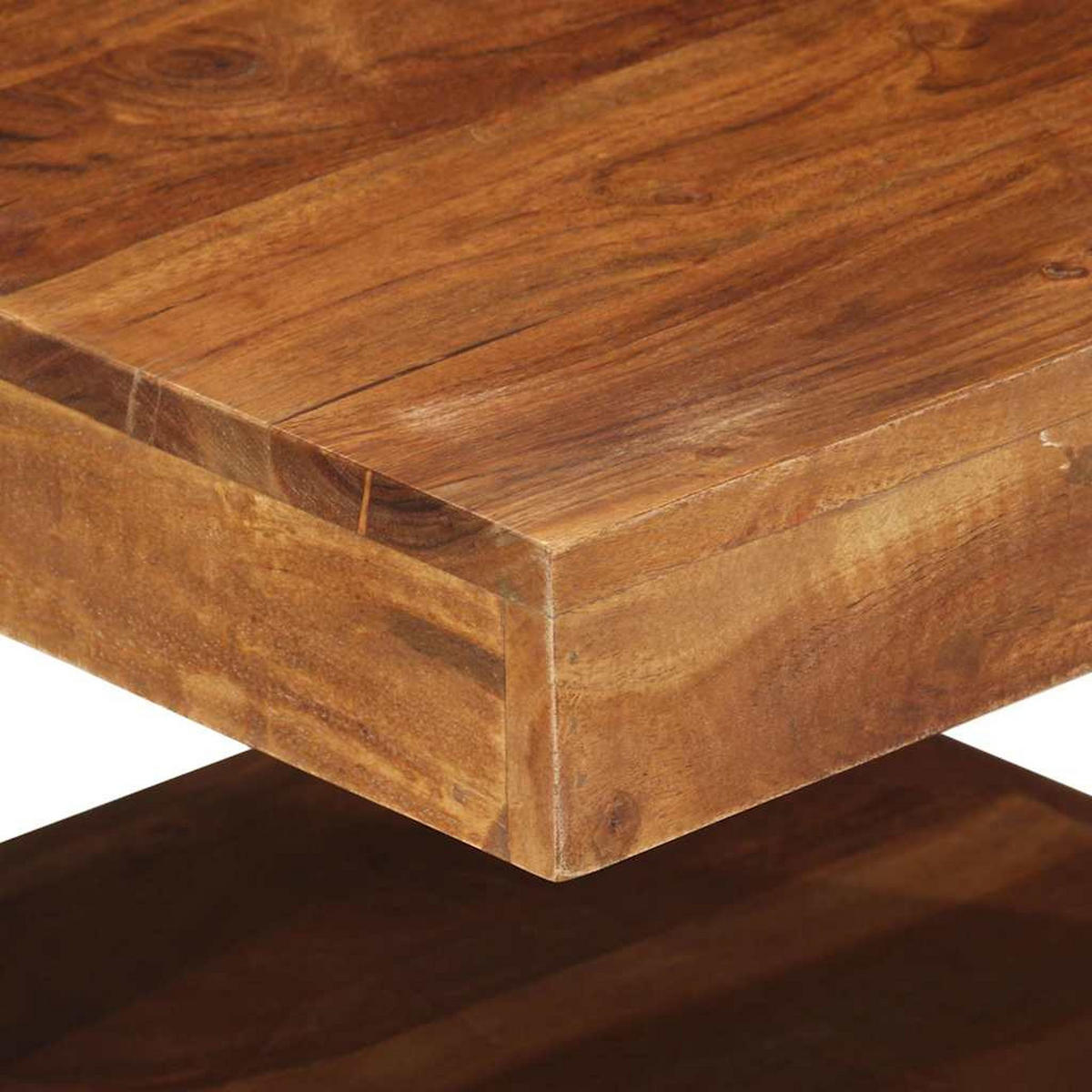 COUCHTISCH 45/45/40 Cm Massivholz Akazie - Braun, Holz (45/45/40cm) - vidaXL