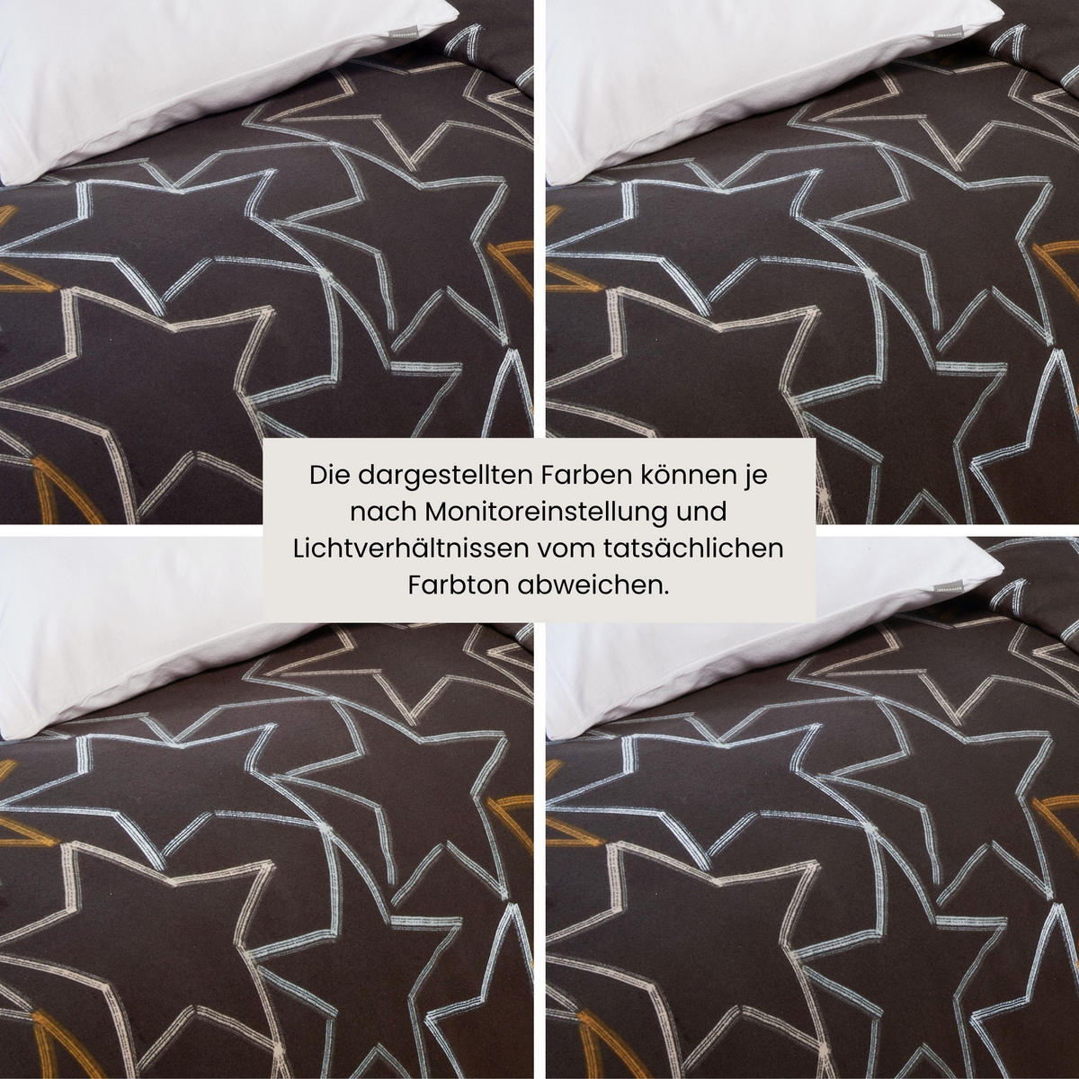BETTWÄSCHESET Lizzy - Feinbiber - 2-teilig - 135x200 cm - Dunkelgrau - Dunkelgrau, Textil (135/200cm) - SCHIESSER