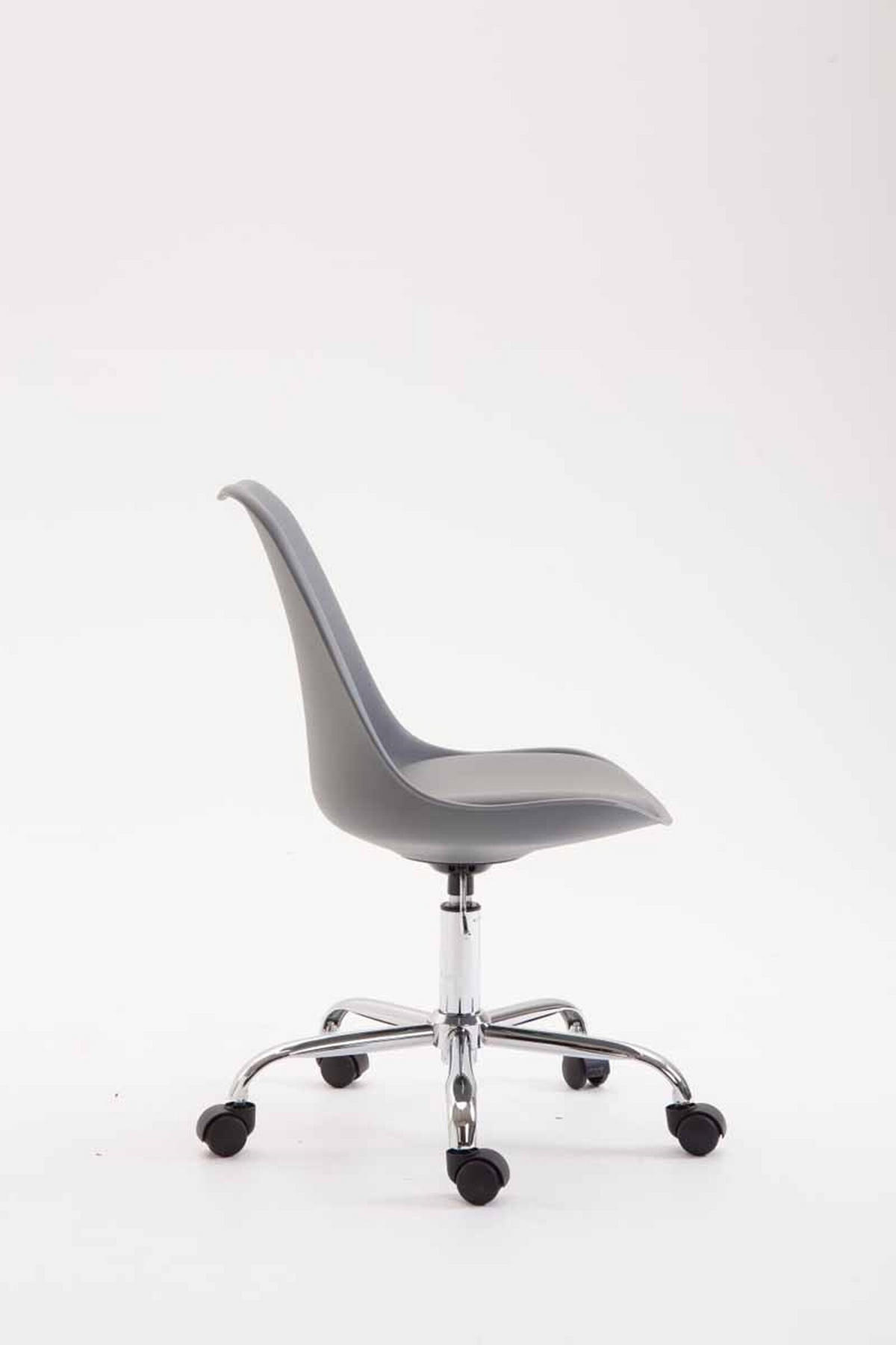 BÜROSTUHL Toulon, Kunststoff Grau - Grau, Textil/Metall (48/52/54cm) - TPFLiving