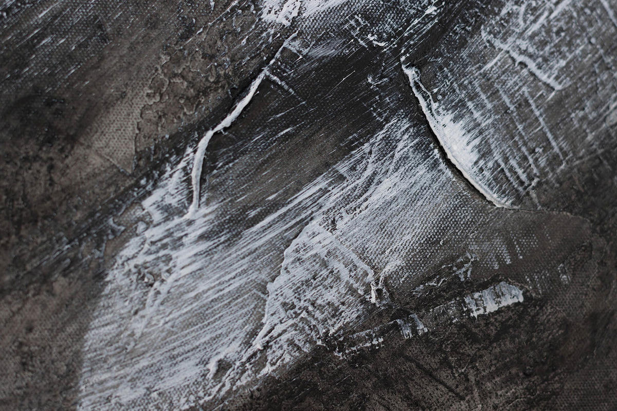 ACRYLBILD HANDGEMALT 60/90 cm - Orange/Grau, Holz/Textil (60/90cm) - KUNSTLOFT
