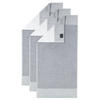 HANDTUCH Unisex Luxury Home Two-Tone Grau 3er Pack Baumwolle - Grau, Textil (100/50cm) - Cawoe