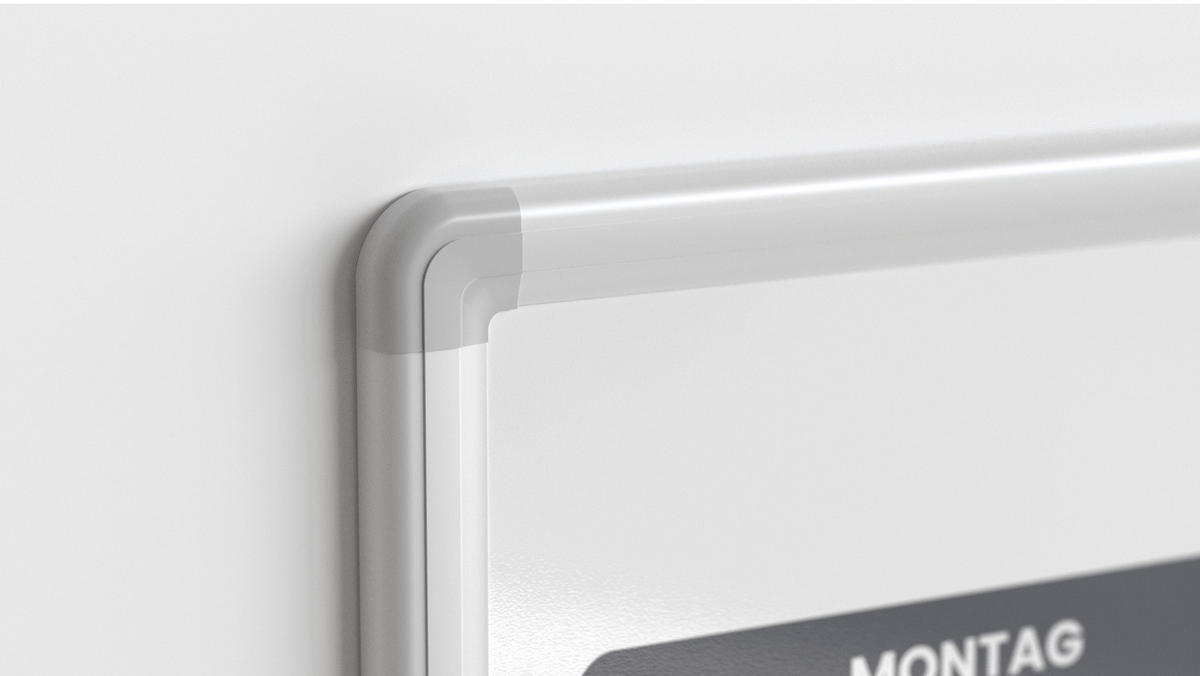 MAGNETISCHER Wochenplaner 120x90cm für Wochensplanungen - Weiß, Metall (120/90/1.8cm) - ALLboards