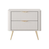 NACHTTISCH - 63.2 cm x 38 cm - Holz, Platte - Beige - ELONARIA - Beige, Holz (63.2/55.3/38cm) - Vente-Unique