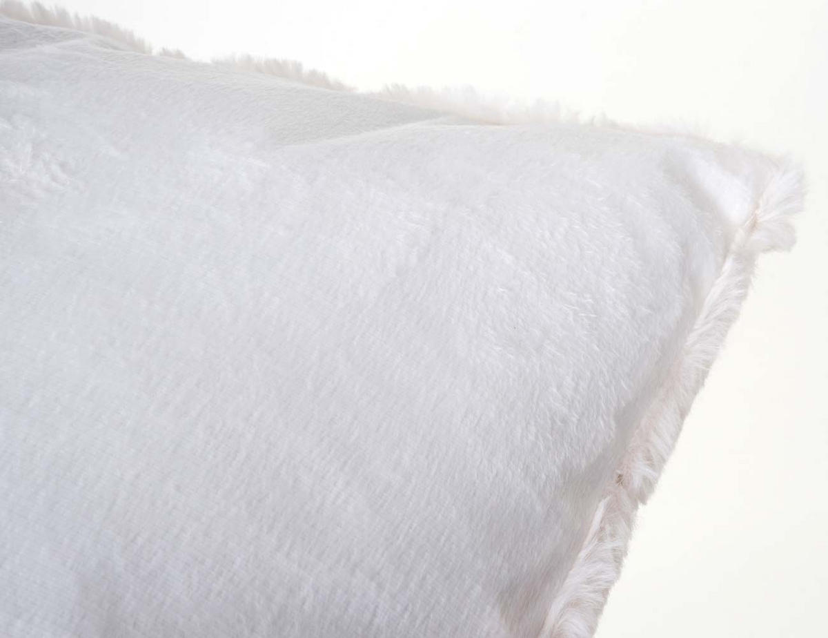 WOHNDECKE + DEKO-KISSEN SCHNEE 2-TLG. Weiß - Weiß, Textil (150/120cm) - MCW