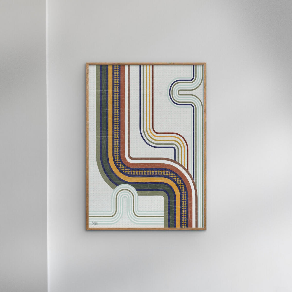 POSTER Wild Apple - Retro Subway II - Multicolor, Papier (30/40/0.1cm) - Poster&Frame