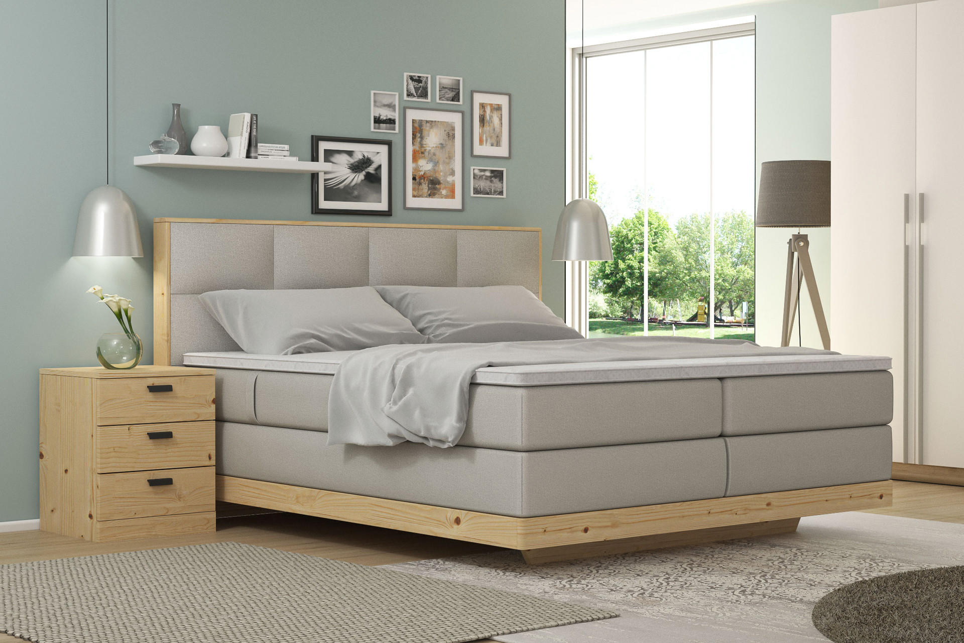 Boxspringebetten Holz online kaufen