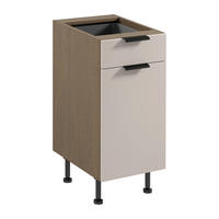 UNTERSCHRANK D40S1 P/L – Sorento Beige – Beige / Eiche - Eichefarben/Beige, Holzwerkstoff (40/87/52cm) - ROYAL24_MARKT