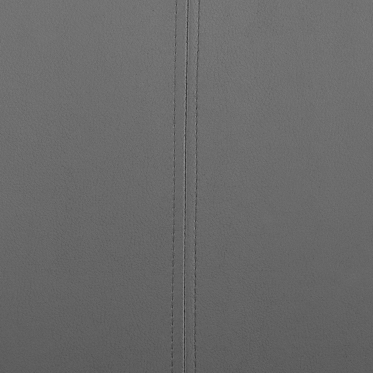 ESSZIMMERSTUHL 2er-Set Kunstleder Grau Greedin - Grau, Textil/Metall (42/99/50cm) - Beliani