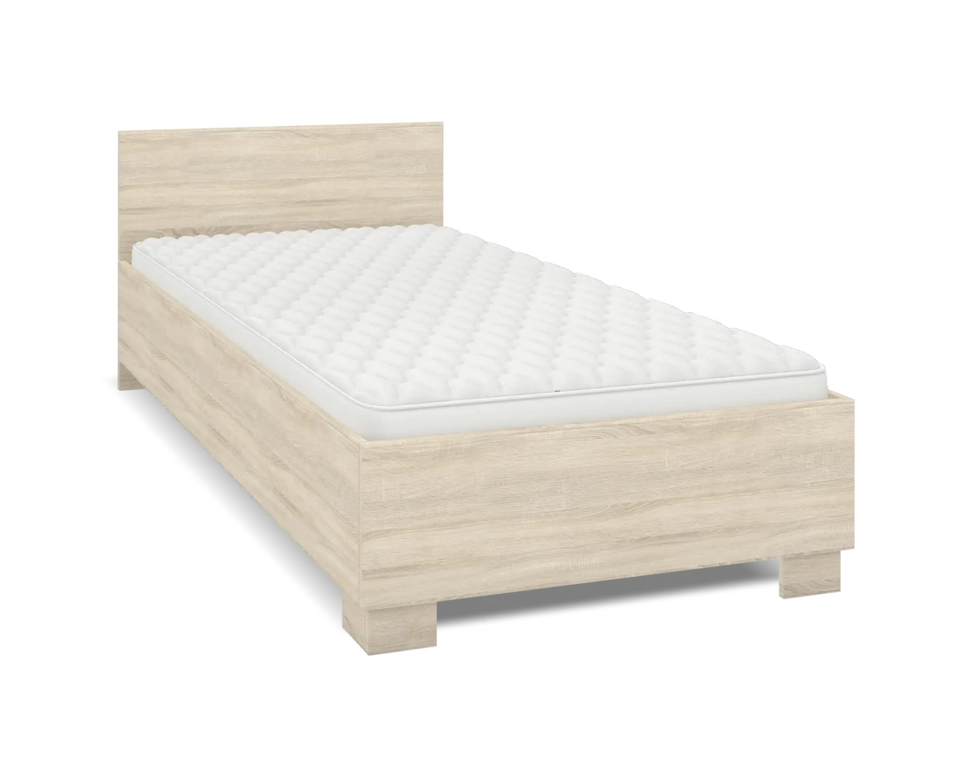 JUGENDBETT INGE 36 90/200 Sonoma - Sonoma Eiche, Holzwerkstoff (90/200cm) - Deine Möbel 24