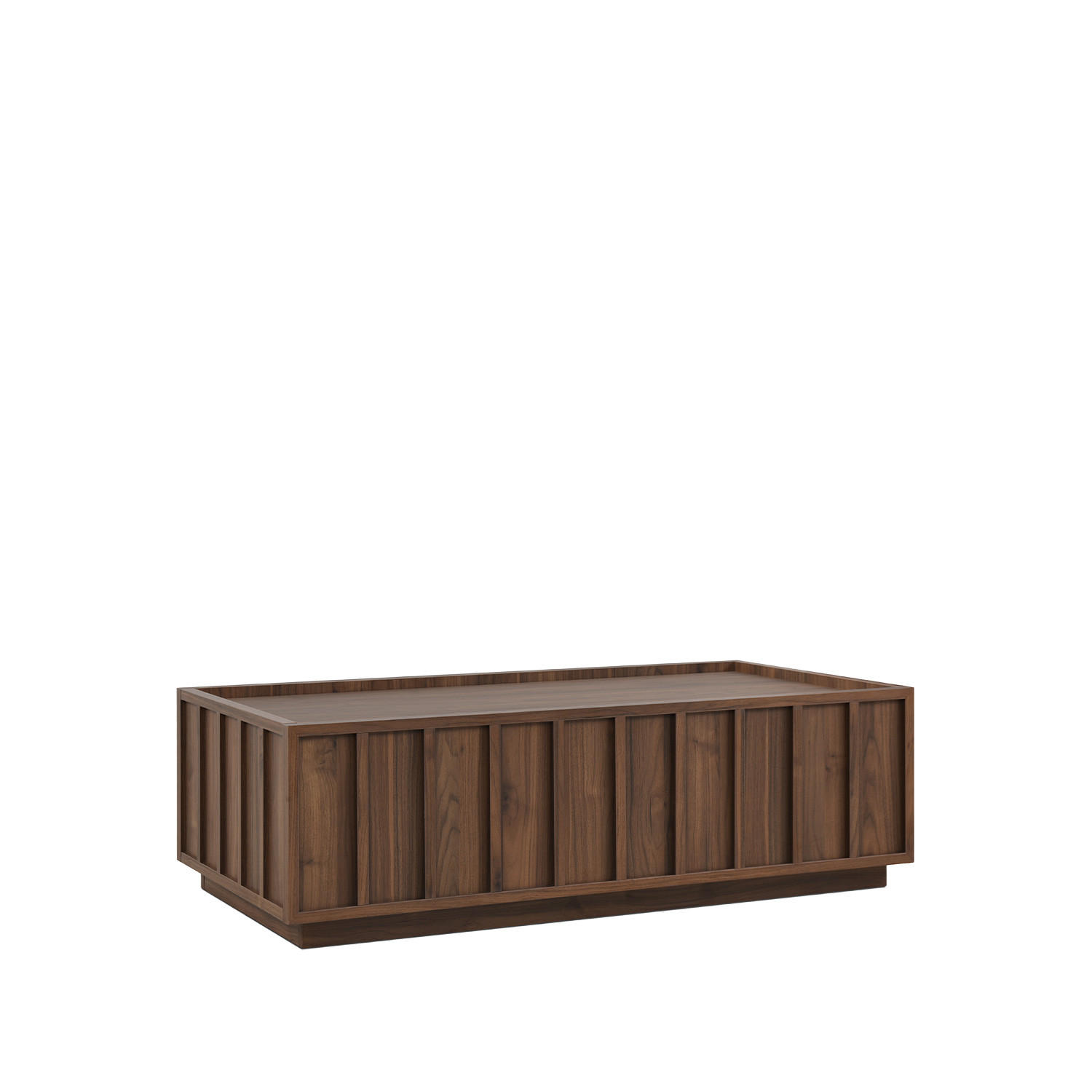 COUCHTISCH FESTER Kairo Walnuss 120 cm x 37 cm - Walnussfarben, Holzwerkstoff (62/120/37cm) - Klast Home