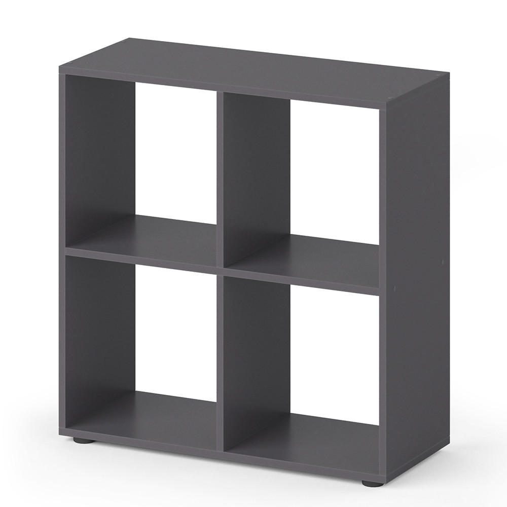RAUMTEILER Tetra Grau 72.6 x 72 cm - Grau, Holzwerkstoff (72.6/72/29cm) - Vicco