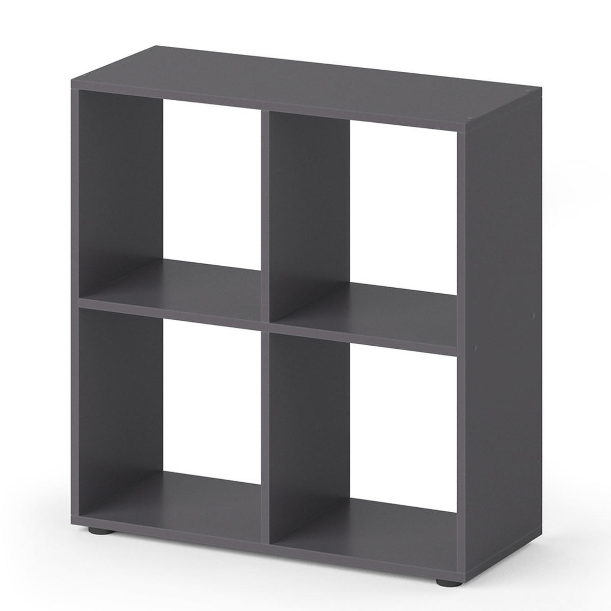 RAUMTEILER Tetra Grau 72.6 x 72 cm - Grau, Holzwerkstoff (72.6/72/29cm) - Vicco