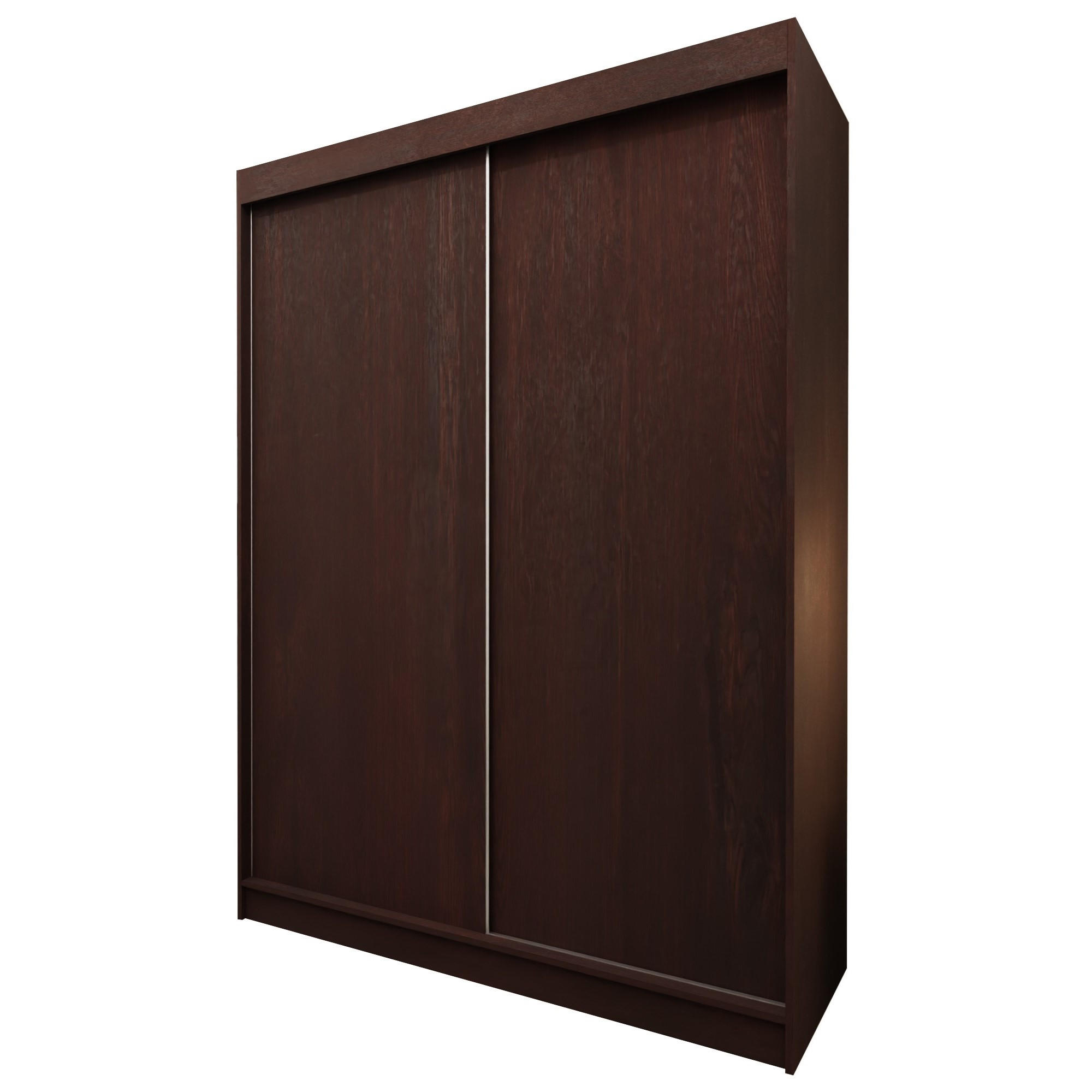 SCHWEBETÜRENSCHRANK SOFIA 150/216/61 cm 2-türig Wengefarben - Wengefarben, Holzwerkstoff (150/216/61cm) - MASSENO