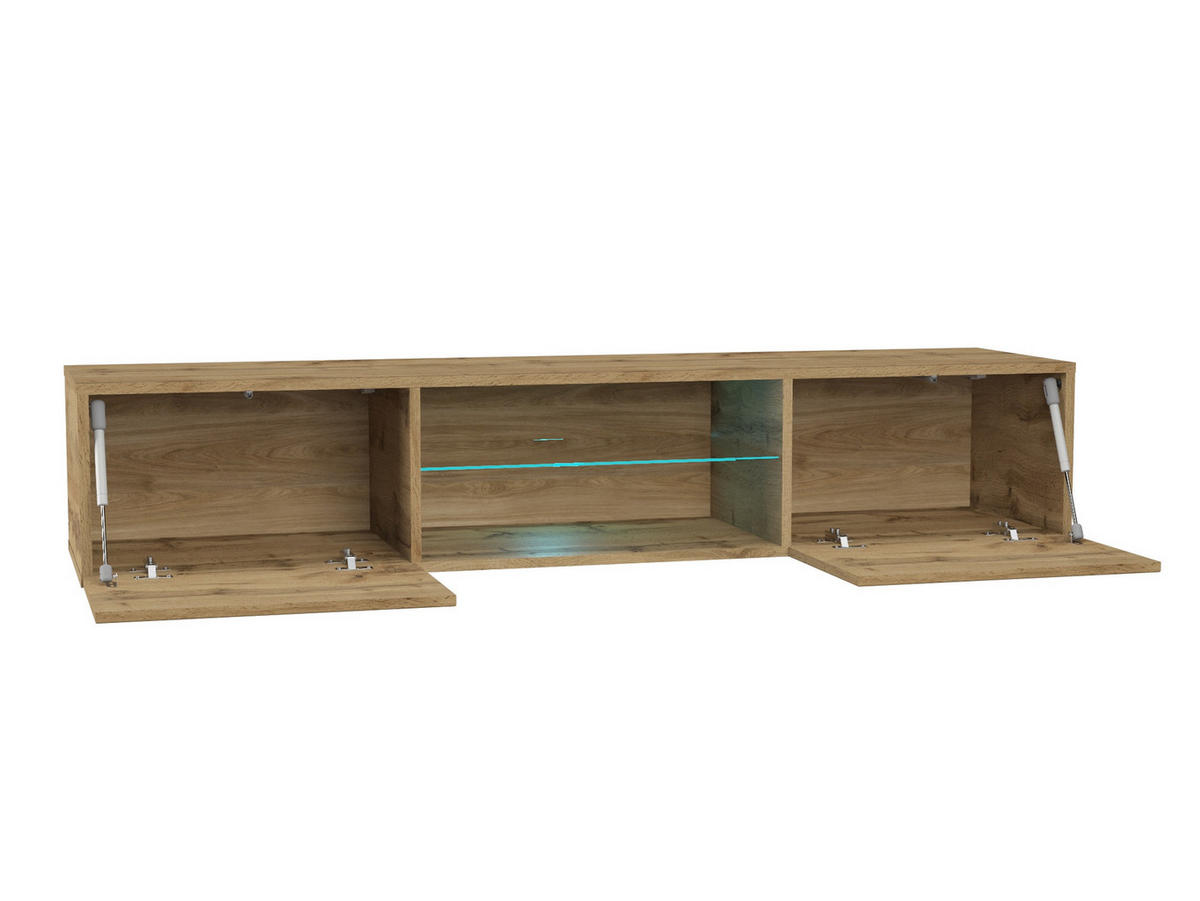 TV-LOWBOARD Wotan Eiche 160/30/40 - Eiche Wotan, Holzwerkstoff (160/30/40cm) - RAUMHIRSCH FURNITURE