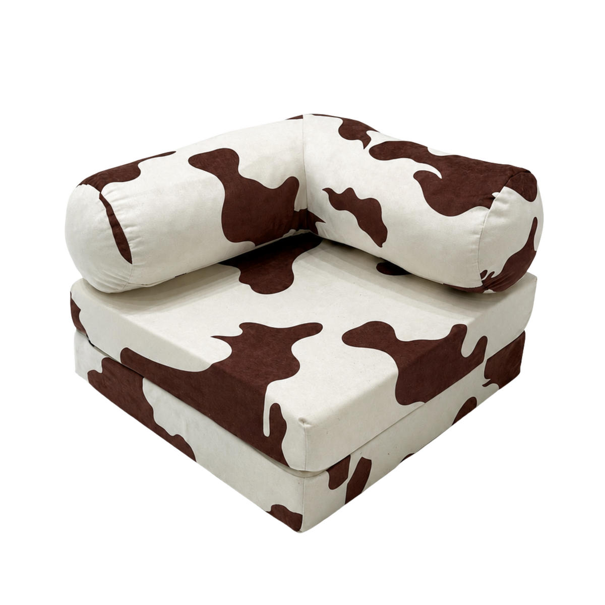 MODULARES Kindersofa Kuh – weiches Spielsofa zum Spielen und Entspannen - Braun, Textil (142/25/71cm) - Bees & Blooms