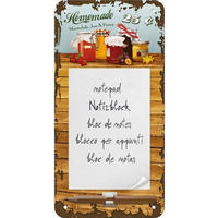NOTIZBLOCKSCHILD Home und Country Homemade Marmalade - Multicolor, Metall (10/1/0.9cm) - Nostalgic-Art