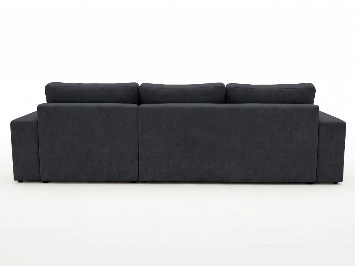 ECKSOFA Nesto Schwarz Rechts - Schwarz, Holz/Textil (165/260cm) - Graingold