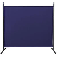 PARAVENT 1-tlg. 180x178 cm Blau - Blau, Metall (178/180cm) - QUICK STAR