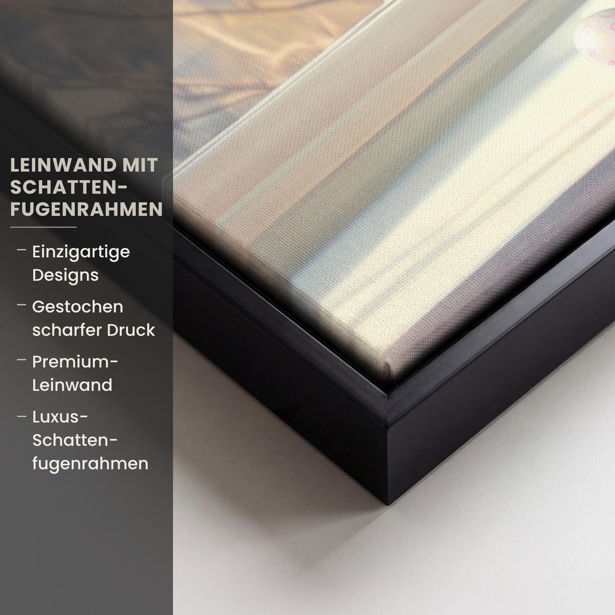 LEINWAND Bilder mit Rahmen - Stillleben - Vase - Osterzweig - 80x60 - Hellblau, Textil (80/60cm) - MuchoWow