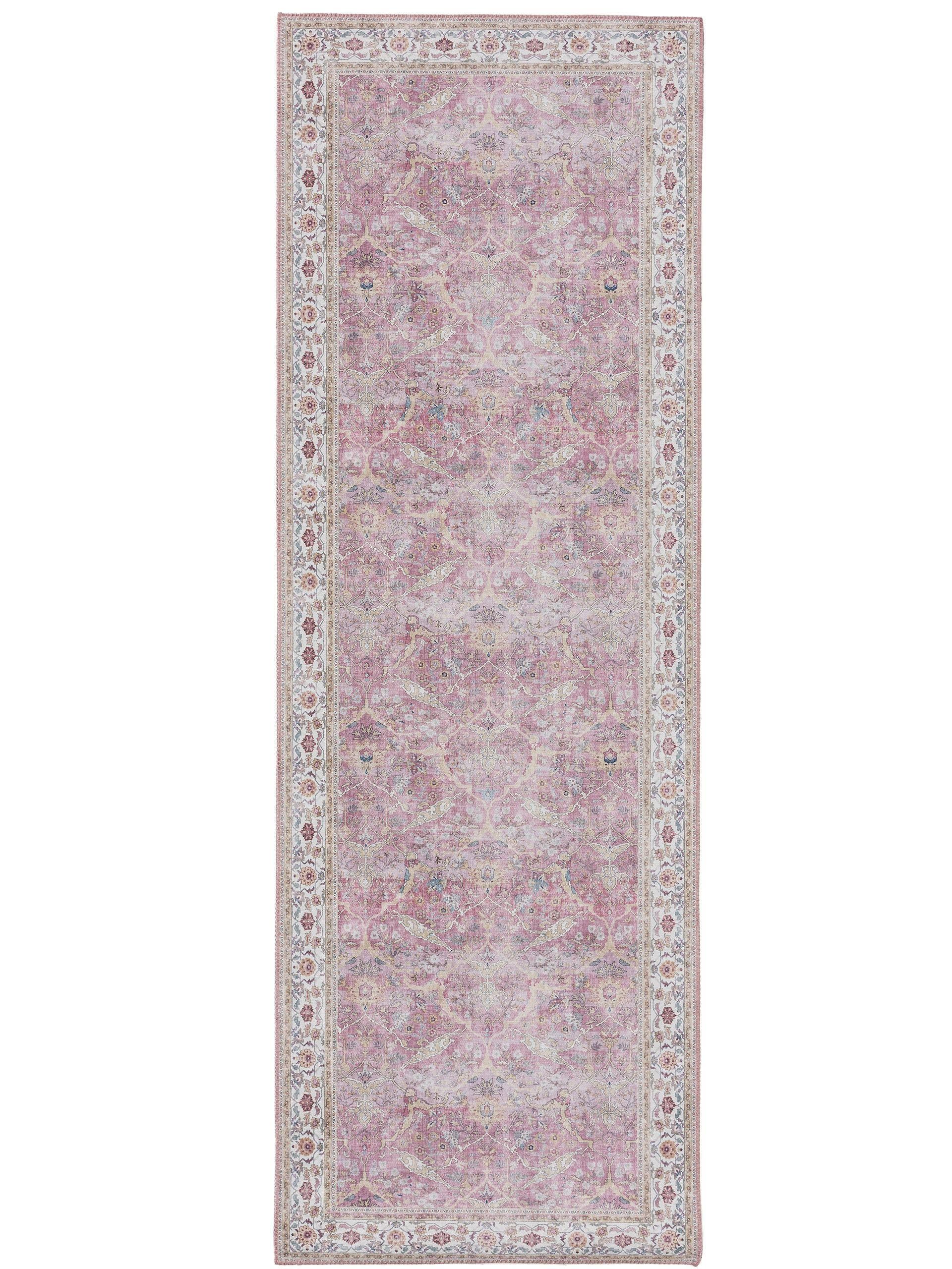 LÄUFER Laury Rosa 80x240 cm - Rosa, Textil (80/240cm) - benuta Pop
