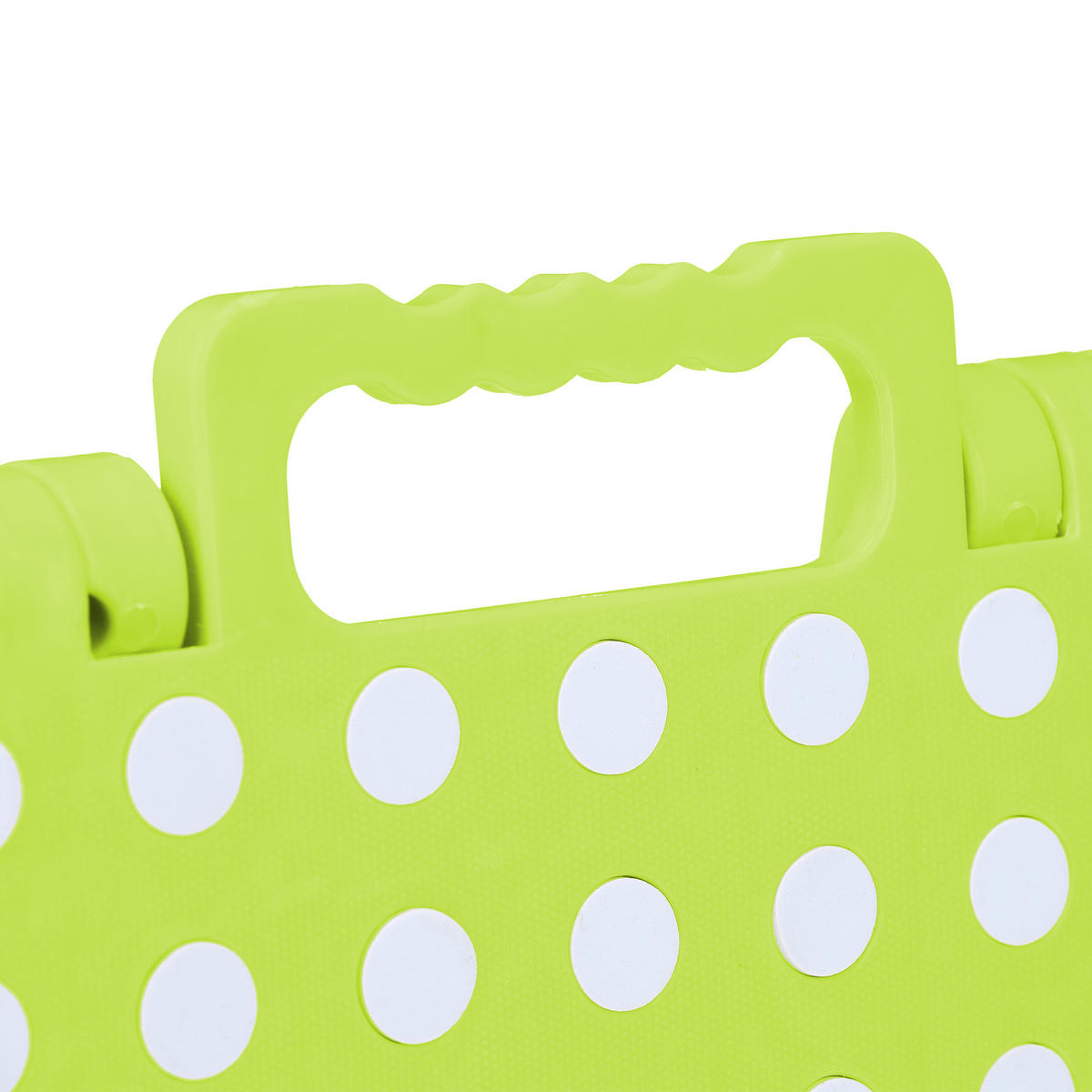 KLAPPHOCKER - Grün, Kunststoff/Textil (37/30/29cm) - Relaxdays