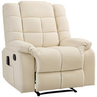 MASSAGESESSEL DE-15377 8 Massagepunkte mit manueller Neigung - Creme, Metall (99/99/94cm) - ComfortXL