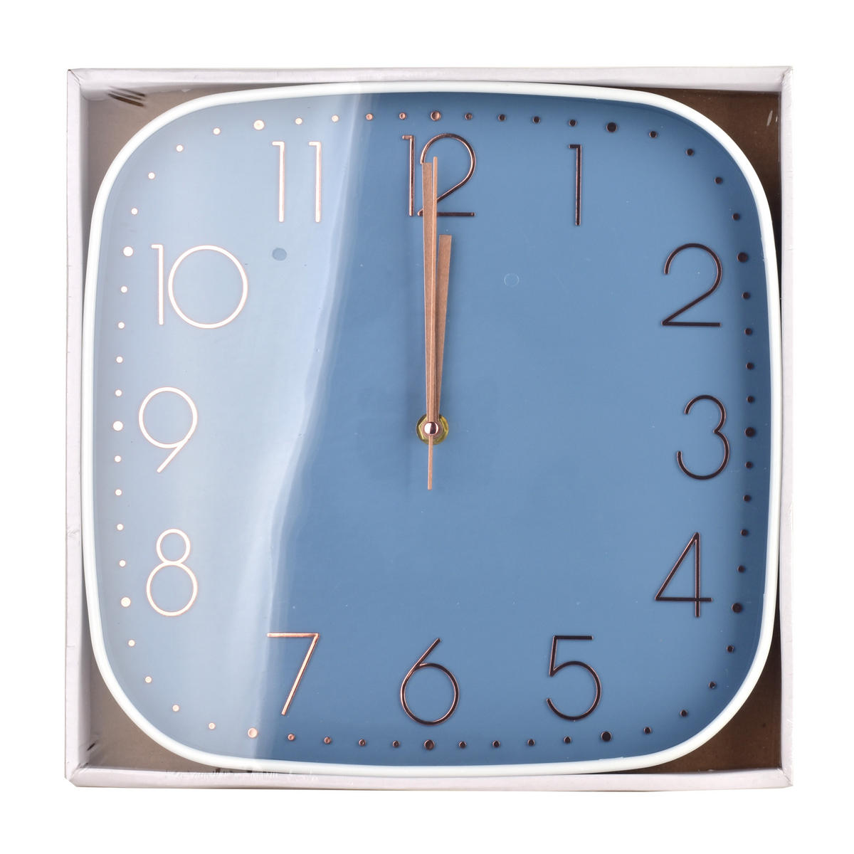 WANDUHR Ramsey Blau 30/4/30 cm Kunstoff - Blau, Kunststoff (30/30/4cm) - Mondex