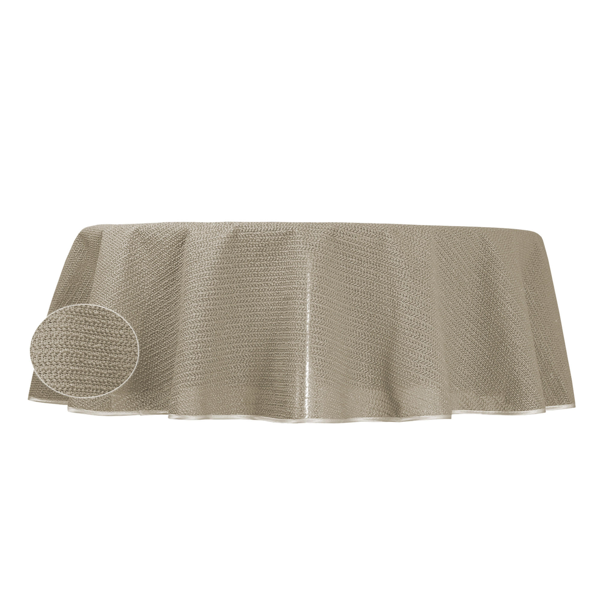 GARTENTISCHDECKE oval 140/180 cm Beige - Beige, Kunststoff (140/180cm) - TiborTex