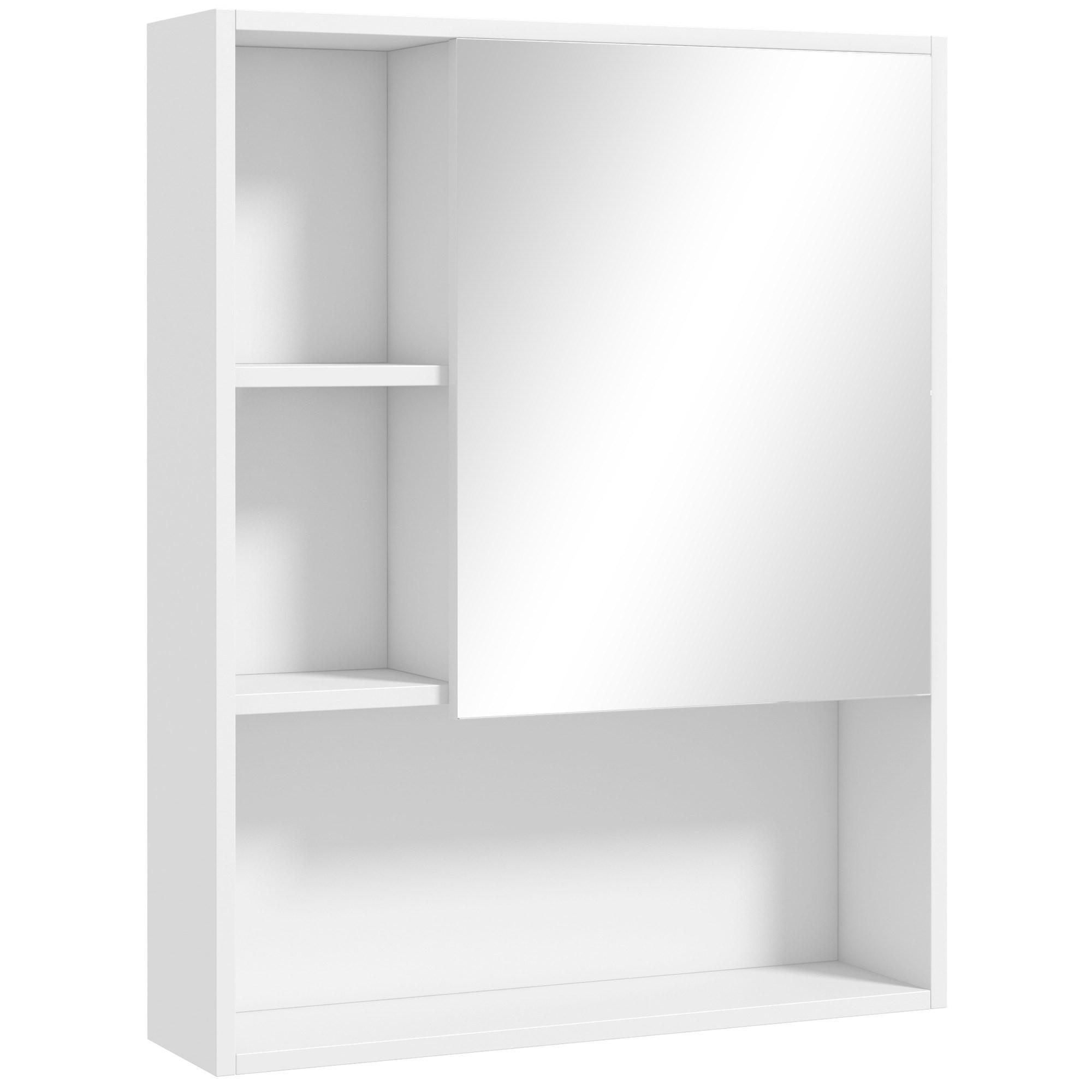 SPIEGELSCHRANK Weiß 60/15/76 cm - Weiß, Holzwerkstoff (60/76/15cm) - PANGIVO