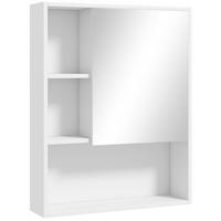 SPIEGELSCHRANK Weiß 60/15/76 cm - Weiß, Holzwerkstoff (60/76/15cm) - PANGIVO