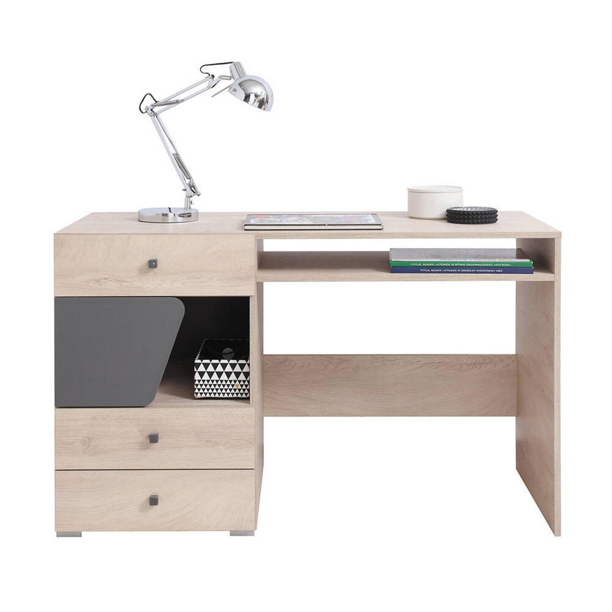 SCHLAFZIMMER Set 7-tlg. – DELTA System – Artisan Eiche / Anthrazit - Eichefarben, Holzwerkstoff (90/190/90cm) - hi-markt