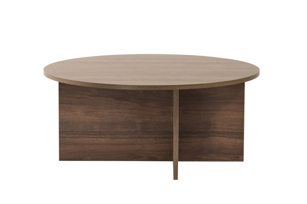 COUCHTISCH soleil Noyer - Braun, Holzwerkstoff (90/90/40cm) - Habitat Garten