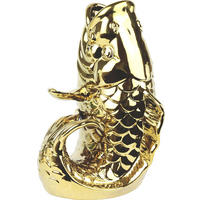 VASE Lucky Fish Goldfarben - Weiß, Keramik (30cm) - FURNARO