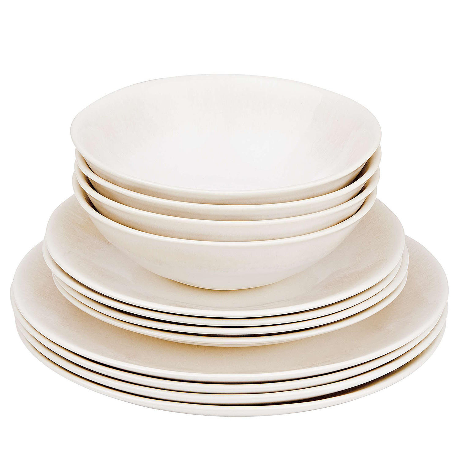 GESCHIRRSET 12-tlg. Atlantis 4 Personen - Beige, Keramik (28/3/28cm) - Butlers