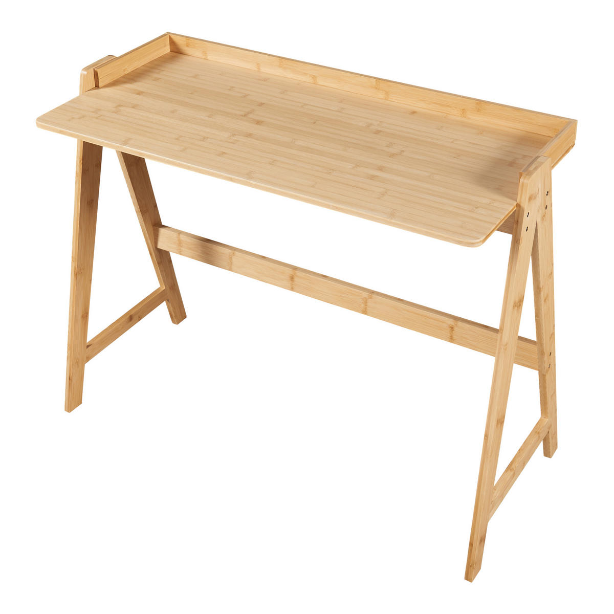 SCHREIBTISCH Härryda - Naturfarben, Naturmaterialien/Bambusholz (47/107/81cm) - [en.casa]
