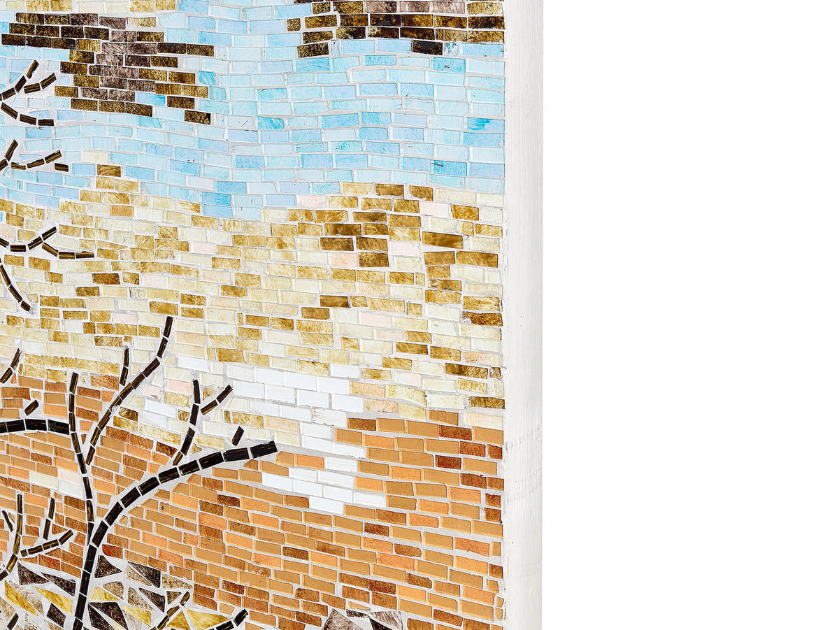 WANDDEKORATION Glas bunt Tamiang - Multicolor, Glas (60/80/4cm) - Beliani