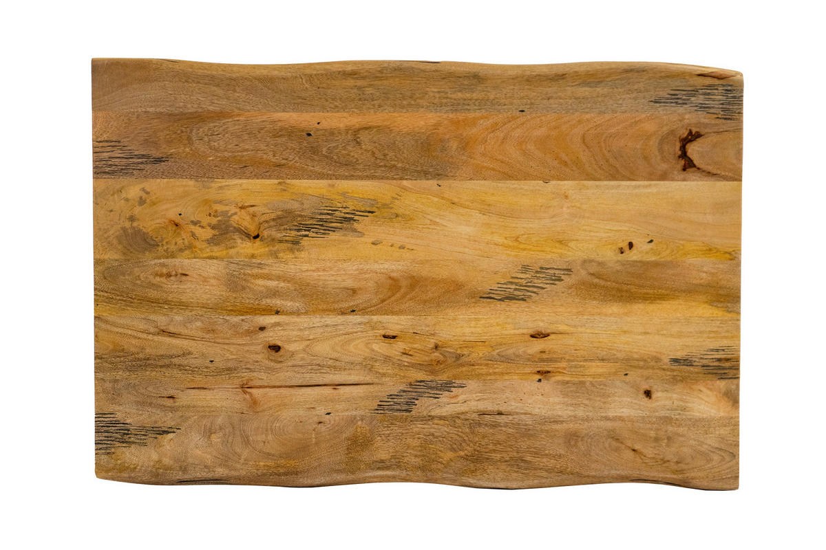 ESSTISCH TIGER X - Beige/Schwarz, Holz/Metall (80/120/77cm) - SAM