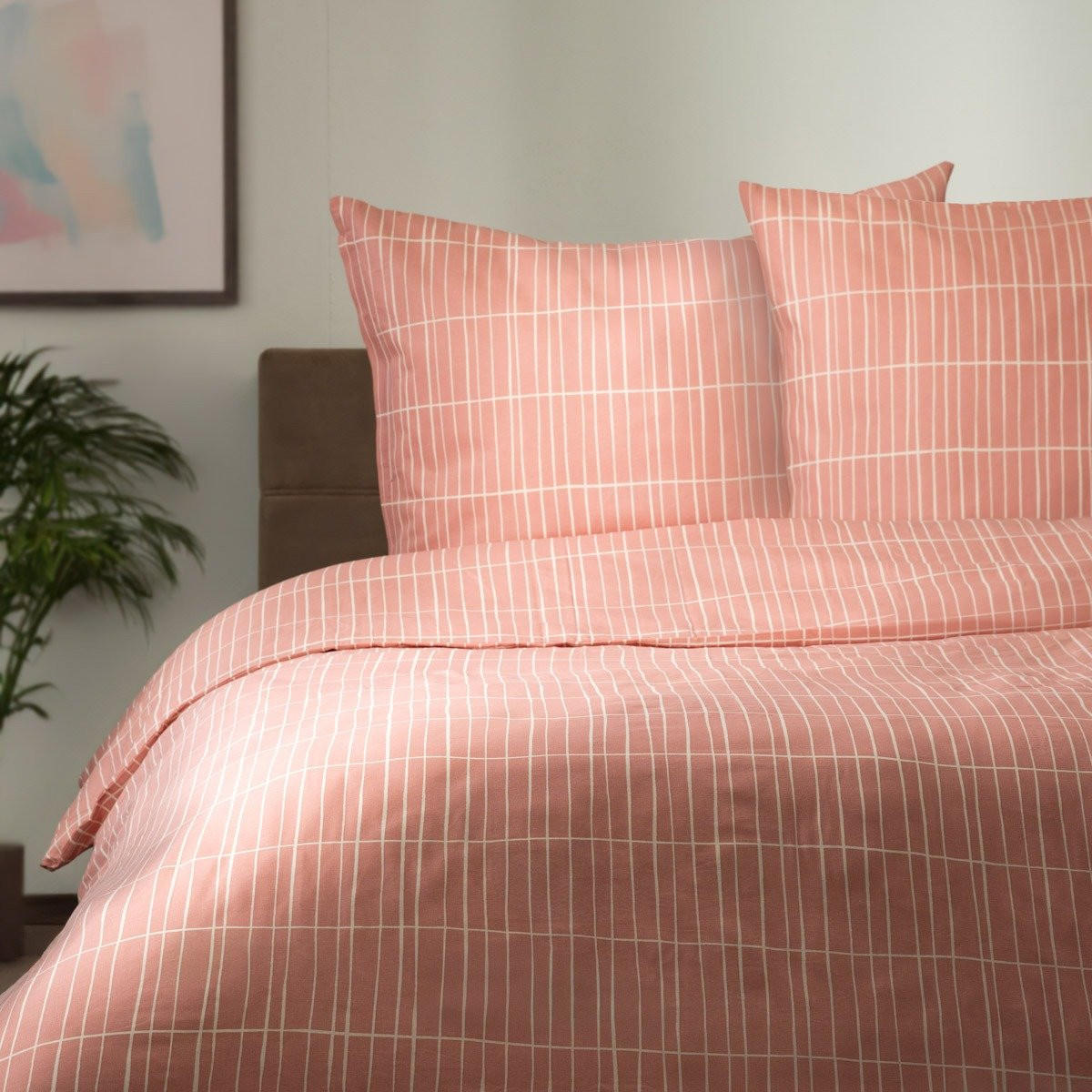 BETTWÄSCHE Grila Baumwolle rosa 160/200 cm - Rosa, Textil (160/200cm) - Homla