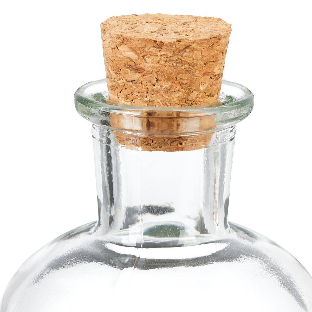 DEKOGLÄSER - Transparent, Glas/Naturmaterialien (6/11.5/6cm) - Relaxdays