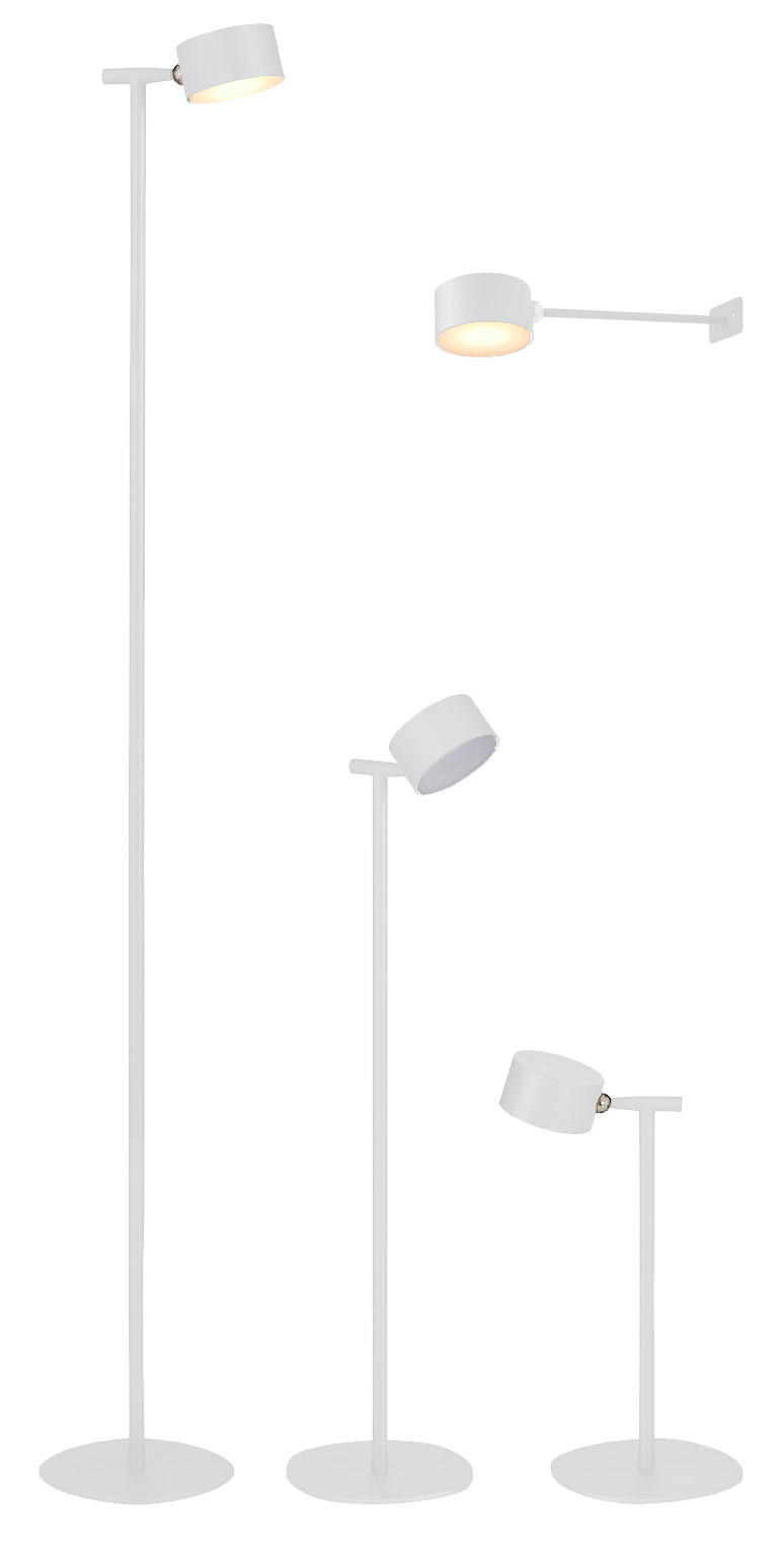LED-AKKU-STEHLEUCHTE 3 in 1 Weiß Höhe bis zu 120 cm Metall - Weiß, Metall (16/16/120cm) - Northpoint