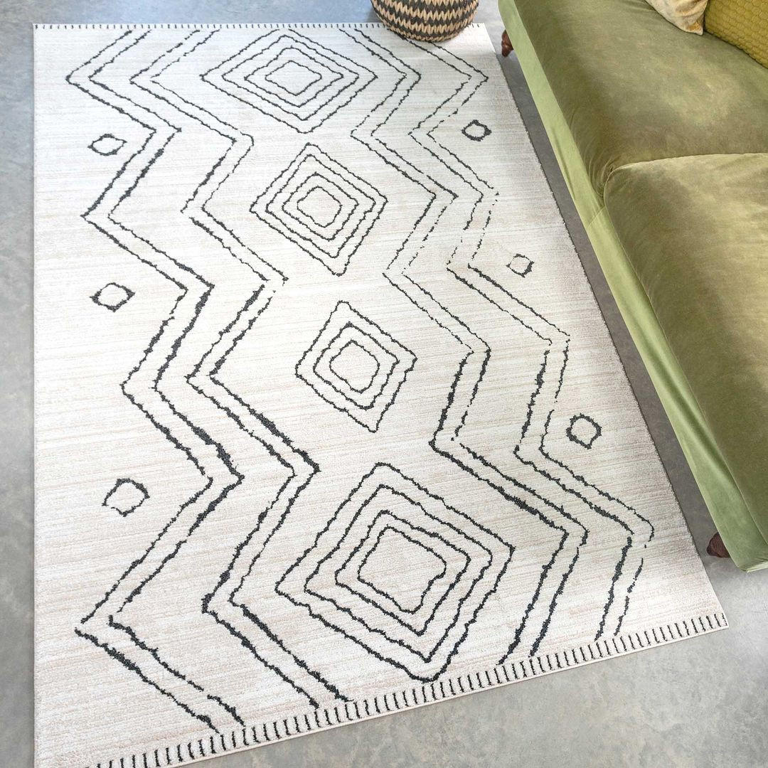 VINTAGE-TEPPICH Medini Neva Creme - Beige, Textil (239/330cm) - Kukoon Rugs