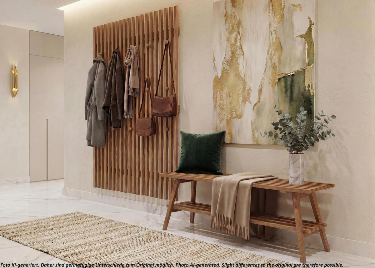 ŠATNÍKOVÝ PANEL Dekor dub - dub Wotan, dřevo (21/120/6cm) - MCW