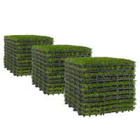 TERRASSENFLIESE - Grün - 33er-Set - Grün, Kunststoff (30/30/2.4cm) - home24