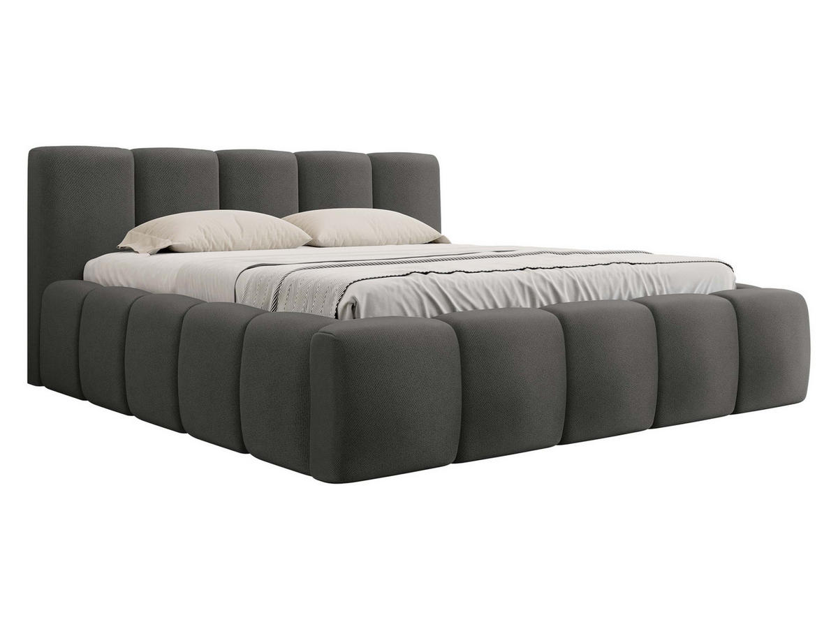 POLSTERBETT Kevson - Grau, Holzwerkstoff/Textil (160/200cm) - MIRJAN24