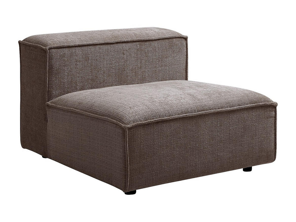 MODULIERBARES Sofa - 4 Personen - stoff - taupe Ruzolo - Taupe, Textil (330/67/169cm) - Vente-Unique