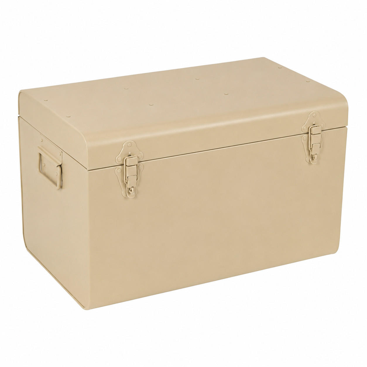 AUFBEWAHRUNGSTRUHE Box Medium - Beige, Metall (31/31/50cm) - LOFT42