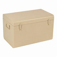 AUFBEWAHRUNGSTRUHE Box Medium - Beige, Metall (31/31/50cm) - LOFT42